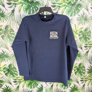 🔷16Roatan Island Brewing Co Navy Long Sleeved Tee (Size: Medium)9oz